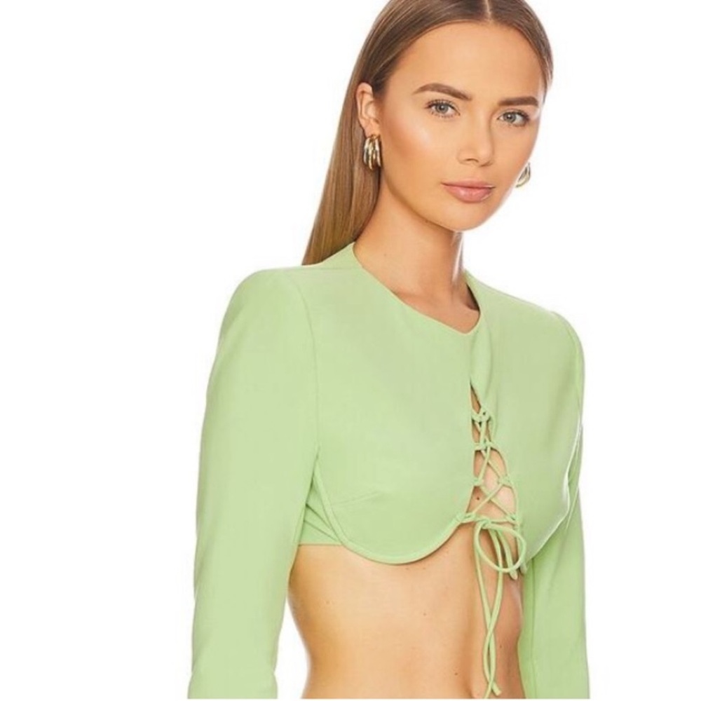 CAMILA COELHO cropped top green Size S - Picture 4 of 10